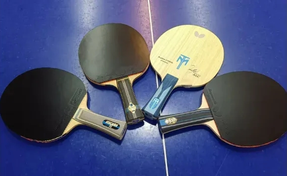 Butterfly Viscaria blades from different production codes arranged for comparison