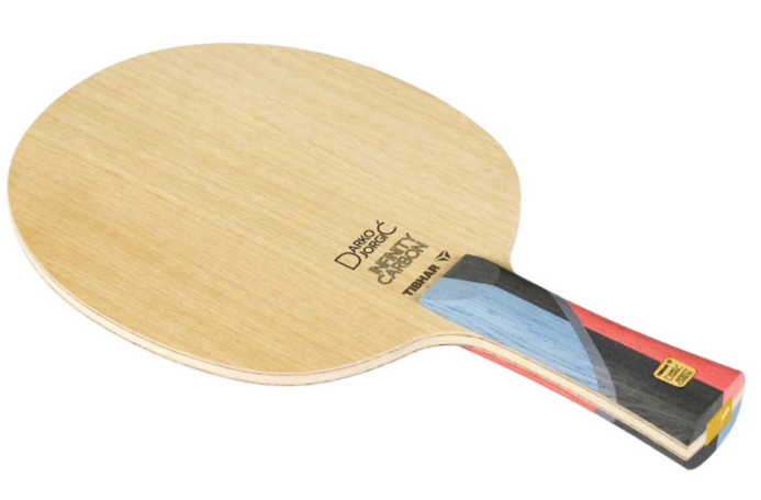 Tibhar Darko signature blade with asymmetric outer and inner carbon construction