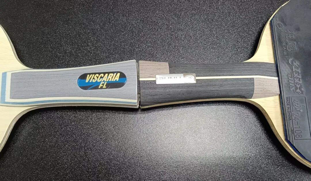 Thin flexible carbon blade held up showing transparent feel and overall flex