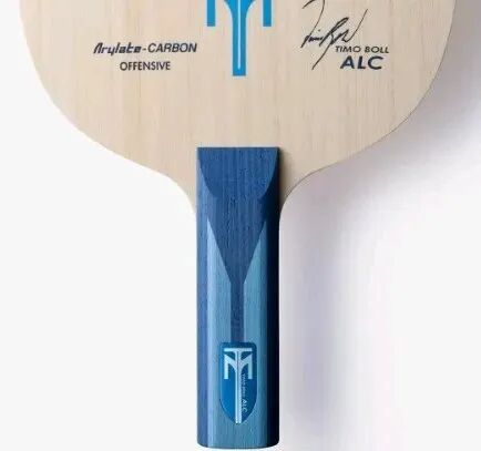 Timo Boll ALC blade showing soft dwell-focused outer carbon construction detail
