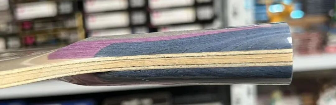 Loki Wei Shihao ZC blade angled view showing ZLC fiber construction layers