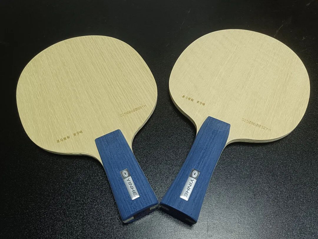 Zhang Jike ALC blade alongside other amateur-friendly carbon blades for comparison