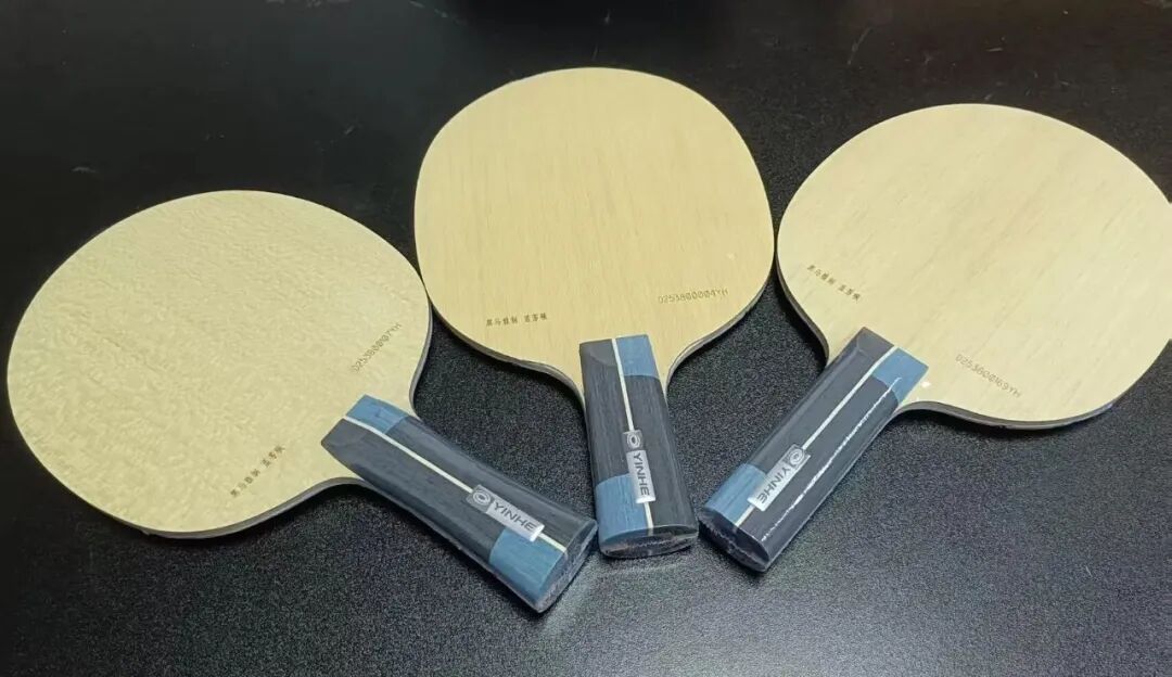 B-Horse custom ALC and PLC penhold blades displayed side by side