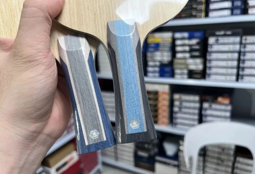 Leyshen Wei Shihao SARC blade with Pinyi Zhenhai backhand rubber in test setup