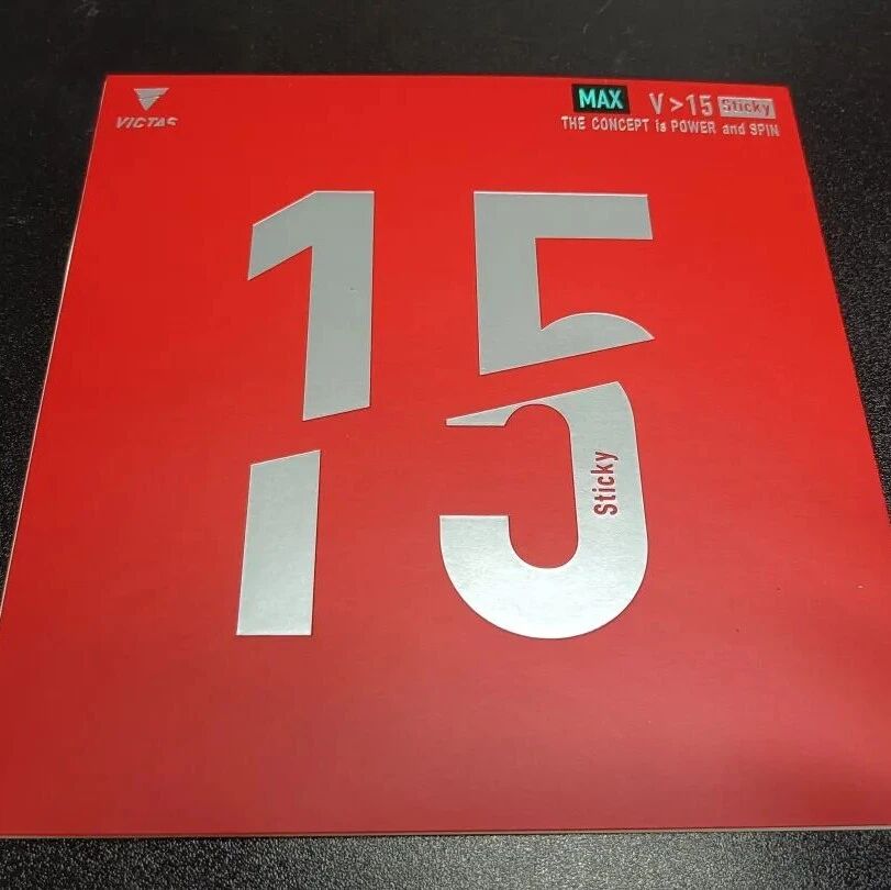 Victas V greater-than 15 Sticky rubber in MAX thickness packaging