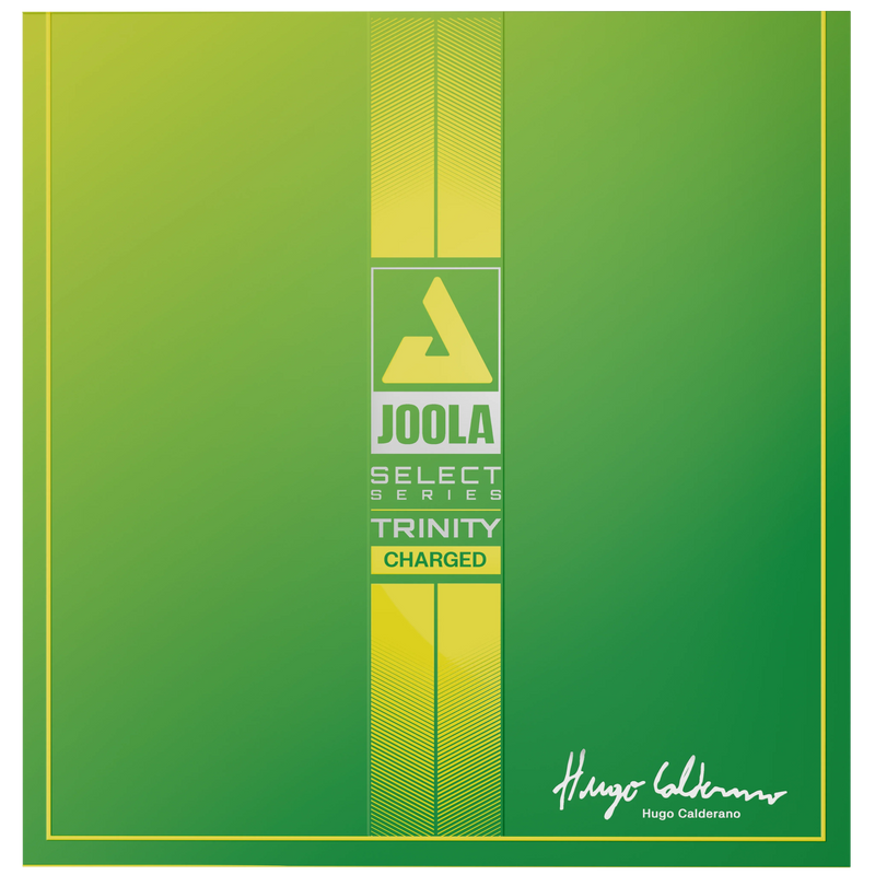 JOOLA Trinity Charged Hugo Calderano rubber packaging